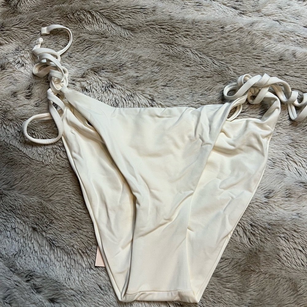Eberjey Sadie solid Cream Bikini Bottom